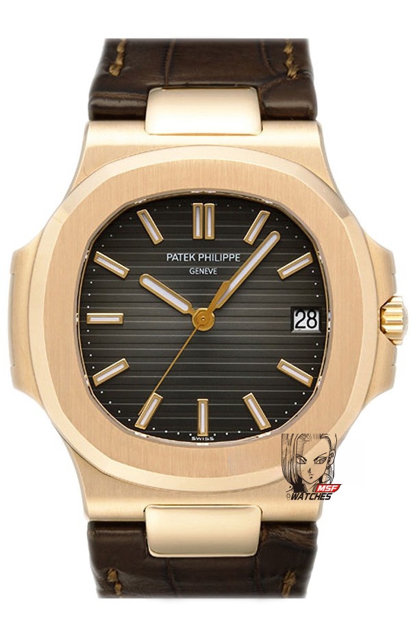 Patek Philippe Nautilus series 5711R, Rose Gold Case Grey Dial, 40mm Size.