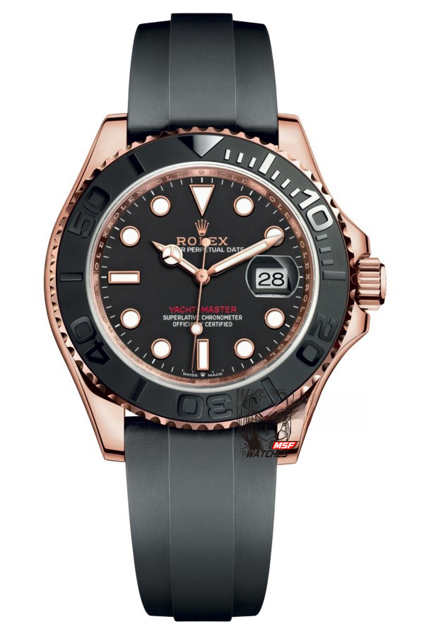 Rolex Yacht-Master Series m126655-0002, Rose Gold Yacht, 40mm size.