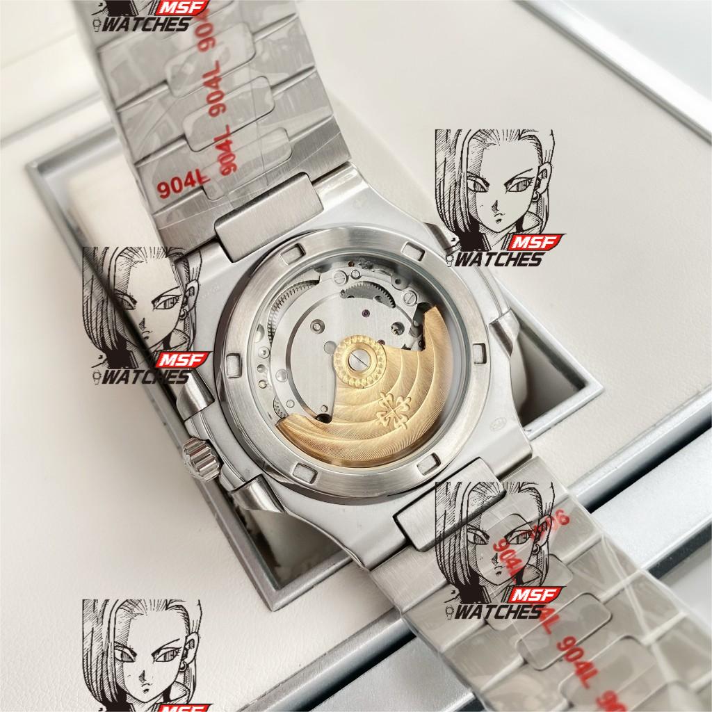 Patek Philippe Nautilus series 71181A-011, Coffee Dial and Steel Bracelet, 35.2mm size WOMEN.