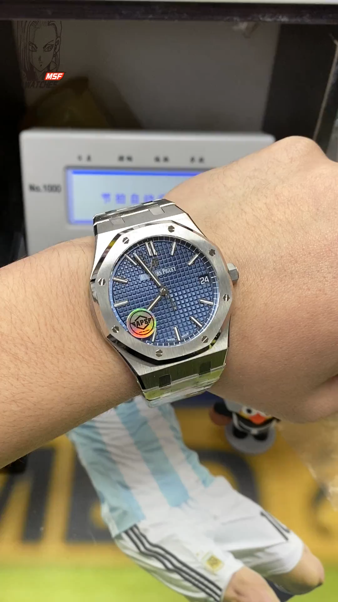 Audemars Piguet Royal Oak Offshore Series15500ST.OO.1220ST.01, Blue Dial, 41mm Size.