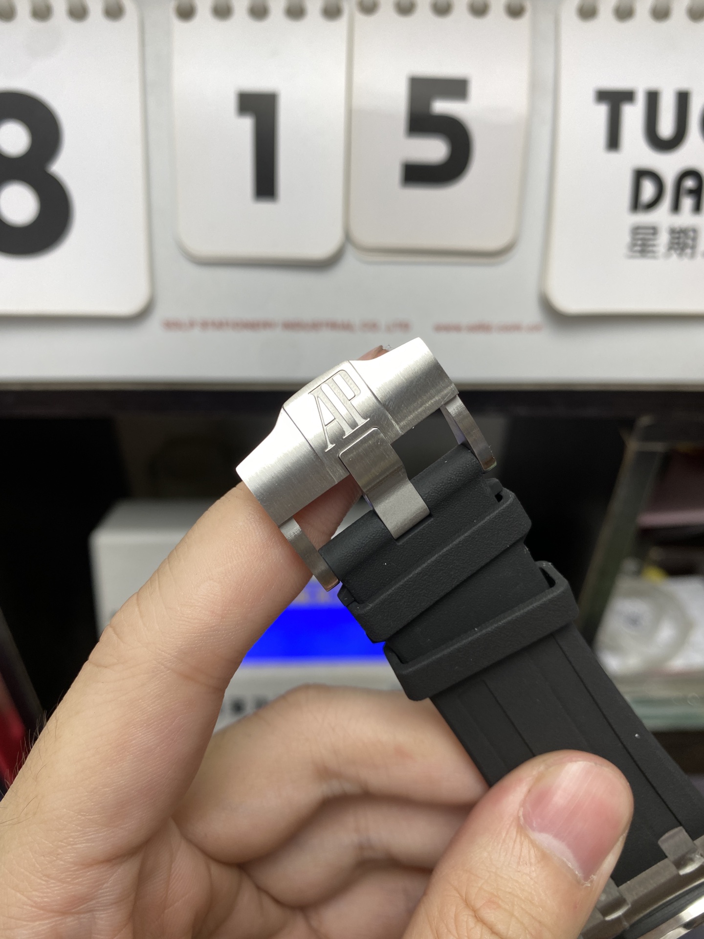 Audemars Piguet Royal Oak Offshore Series 15703ST.OO.D002CA.01, black dial, 42mm Size.