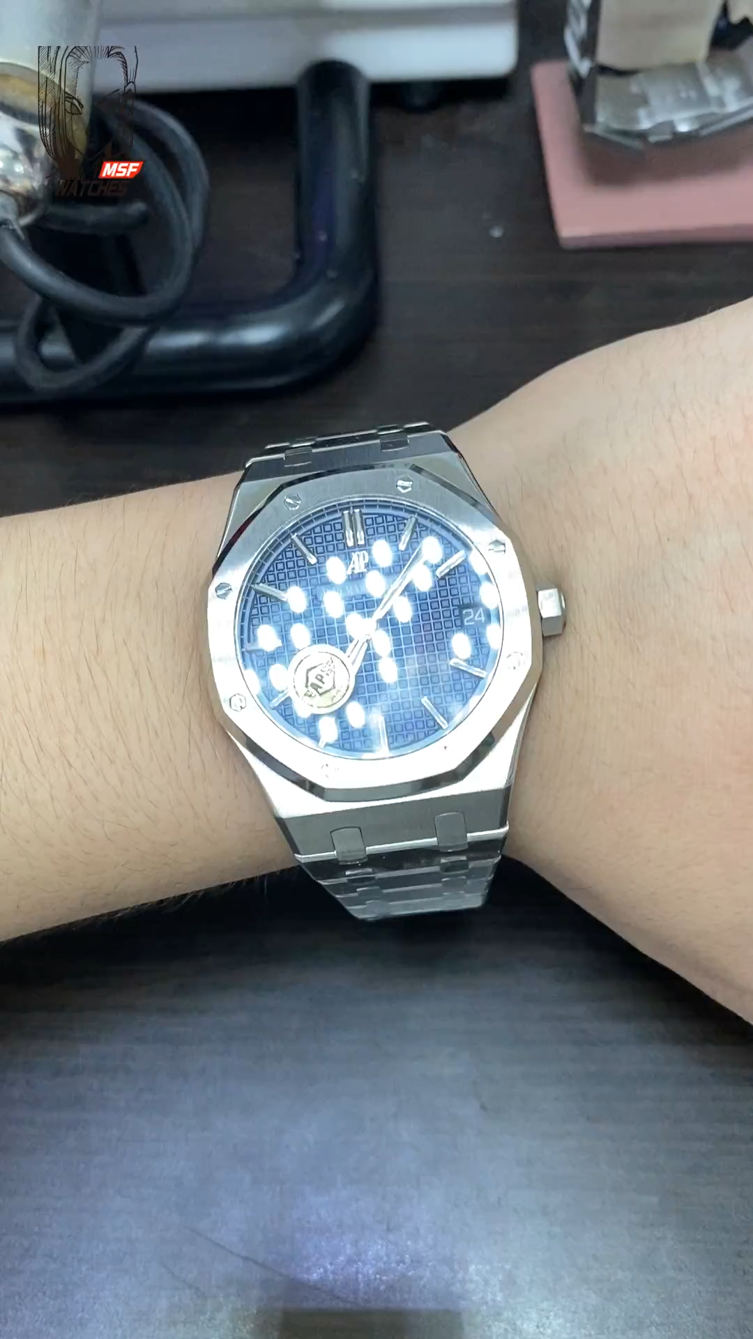 Audemars Piguet Royal Oak Offshore Series15500ST.OO.1220ST.01, Blue Dial, 41mm Size.