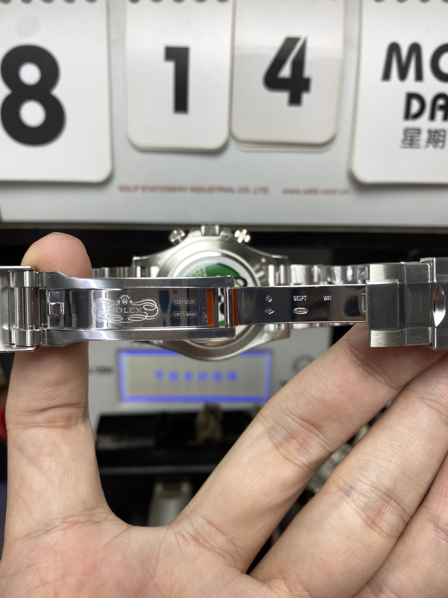 Rolex Cosmograph Daytona M116506-0001, Ice Blue Dial, 40mm size.