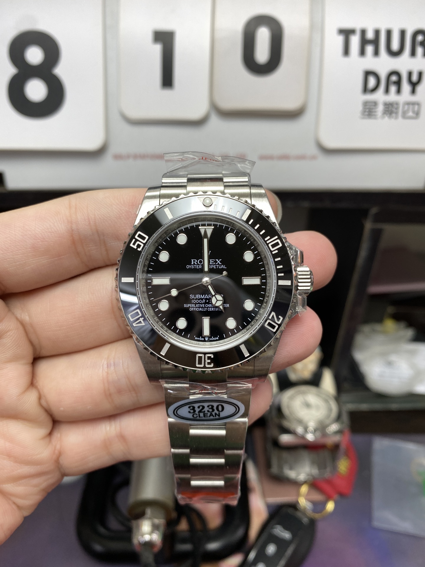 Rolex Submariner Series m124060-0001, No-Date Black Submariner, 41mm size.