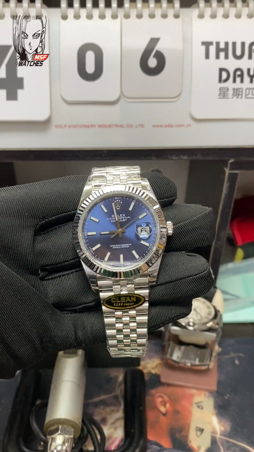Rolex Datejust Series m126334-0002, Classic Blue Dial Fluted Bezel, 41mm Size.