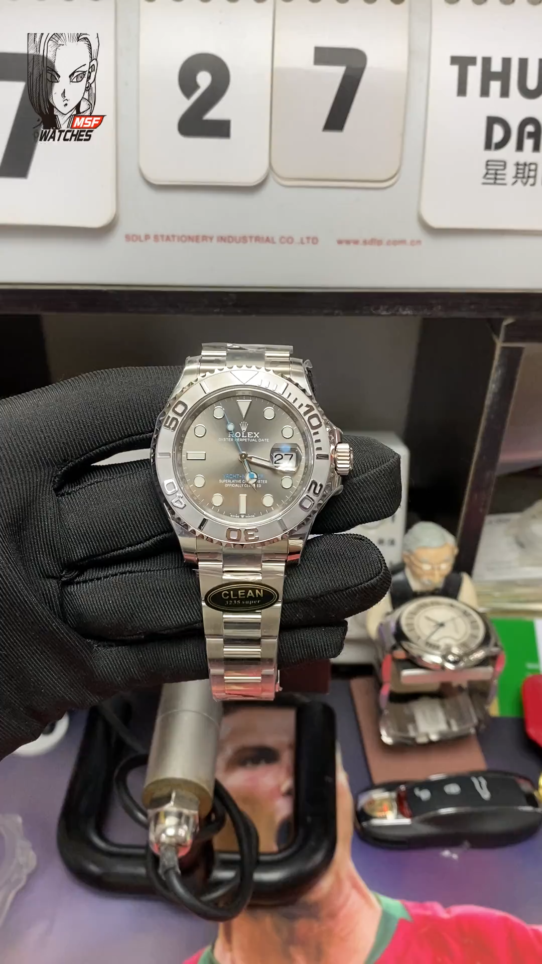 Rolex Yacht-Master Series m126622-0001, Grey Yacht Steel Bracelet Model, 40mm size.