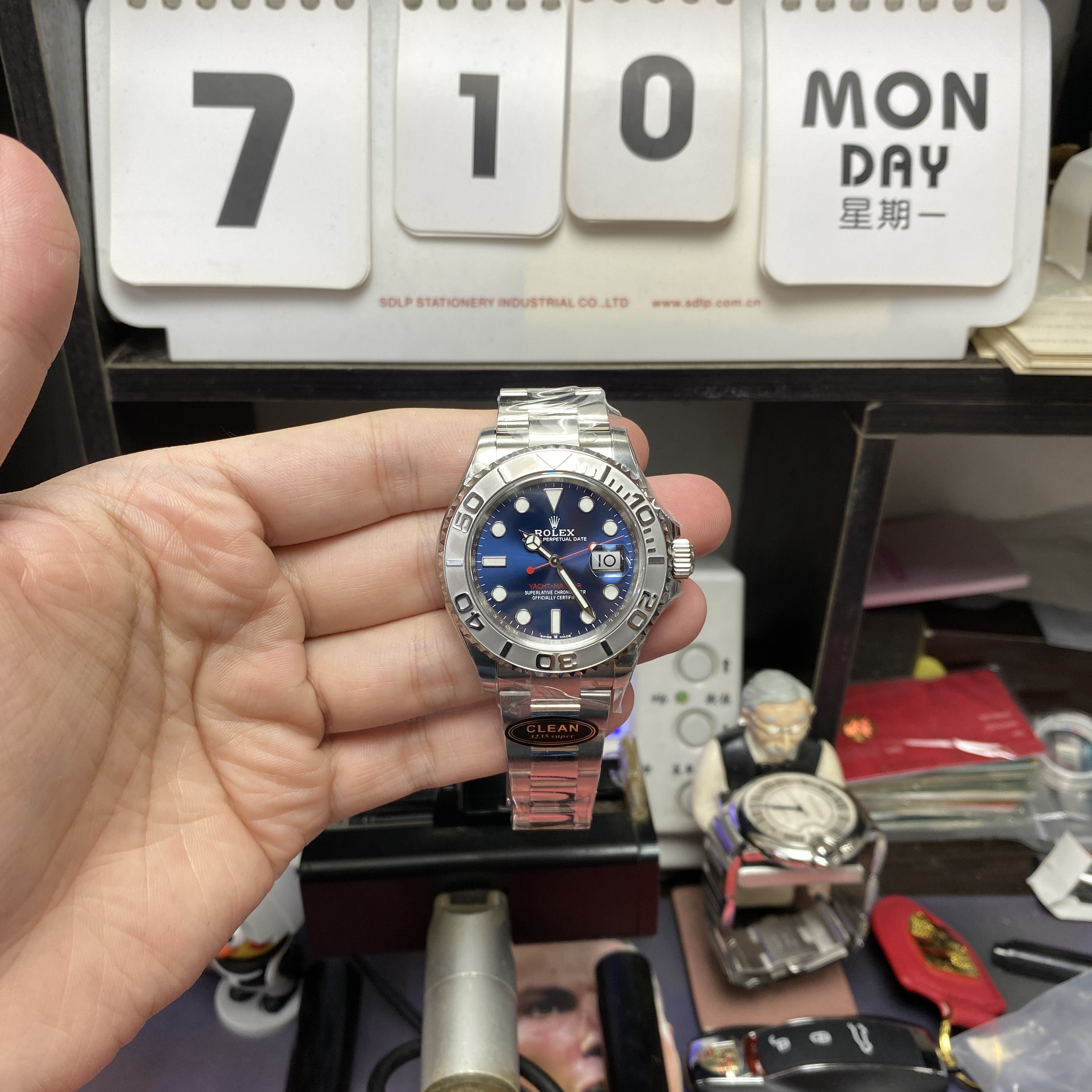 Rolex Yacht-Master Series m126622-0002, Blue Dial Stainless Steel Bracelet, 40mm size.