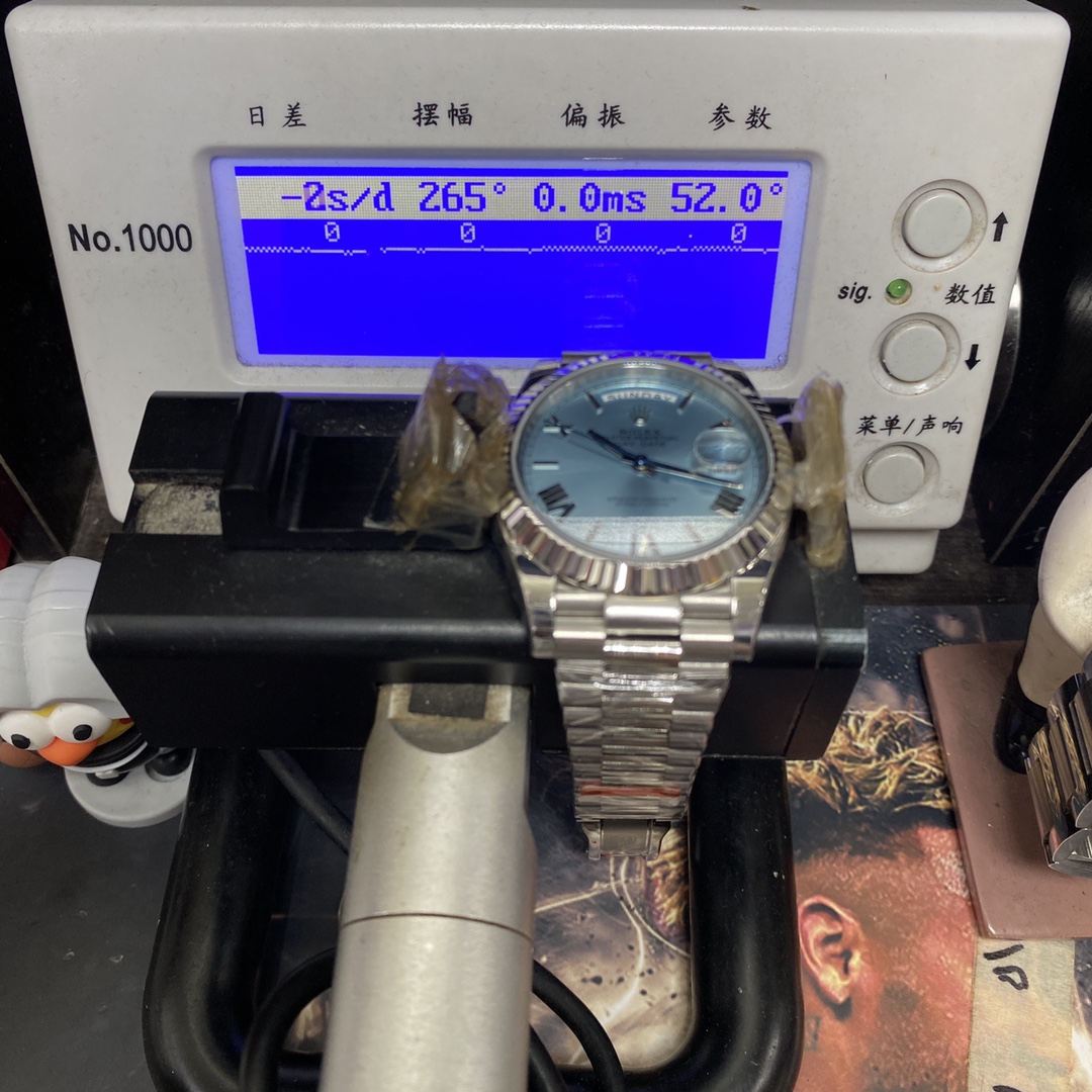 Rolex Day-Date series M228236-0012, Ice Blue Dial Roman Numeral Hour Markers, Day-Date Functions, 40mm Size.