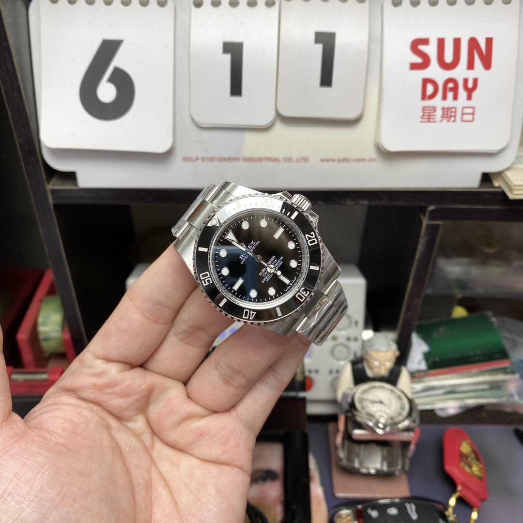 Rolex Submariner Series m124060-0001, No-Date Black Submariner, 41mm size.