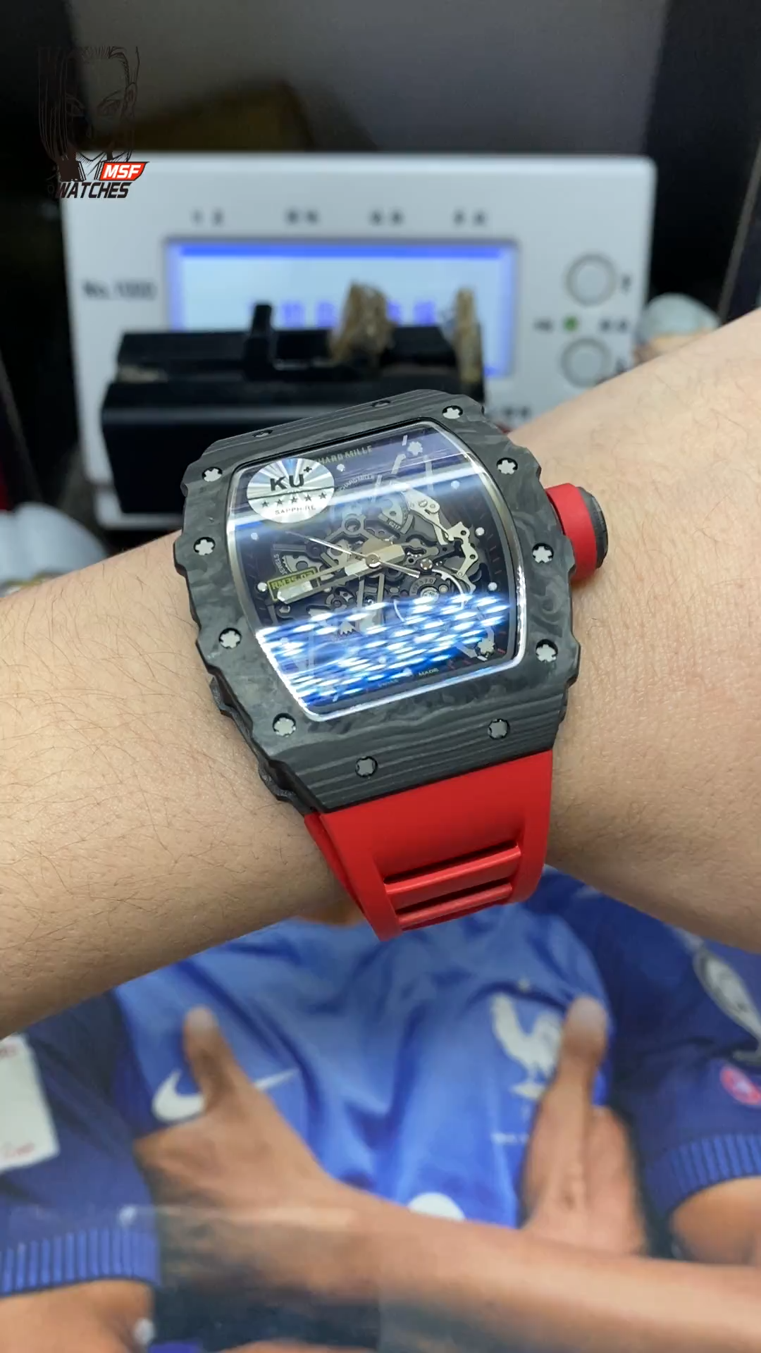 Richard Mille Men's Collection series RM 35-02, Carbon Fiber Case.