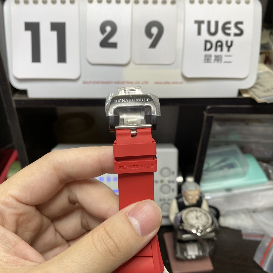 Richard Mille Men's Collection series RM27-02, Sapphire Crystal Nylon Strap and Titanium Buckle, 47.77×39.7 size.