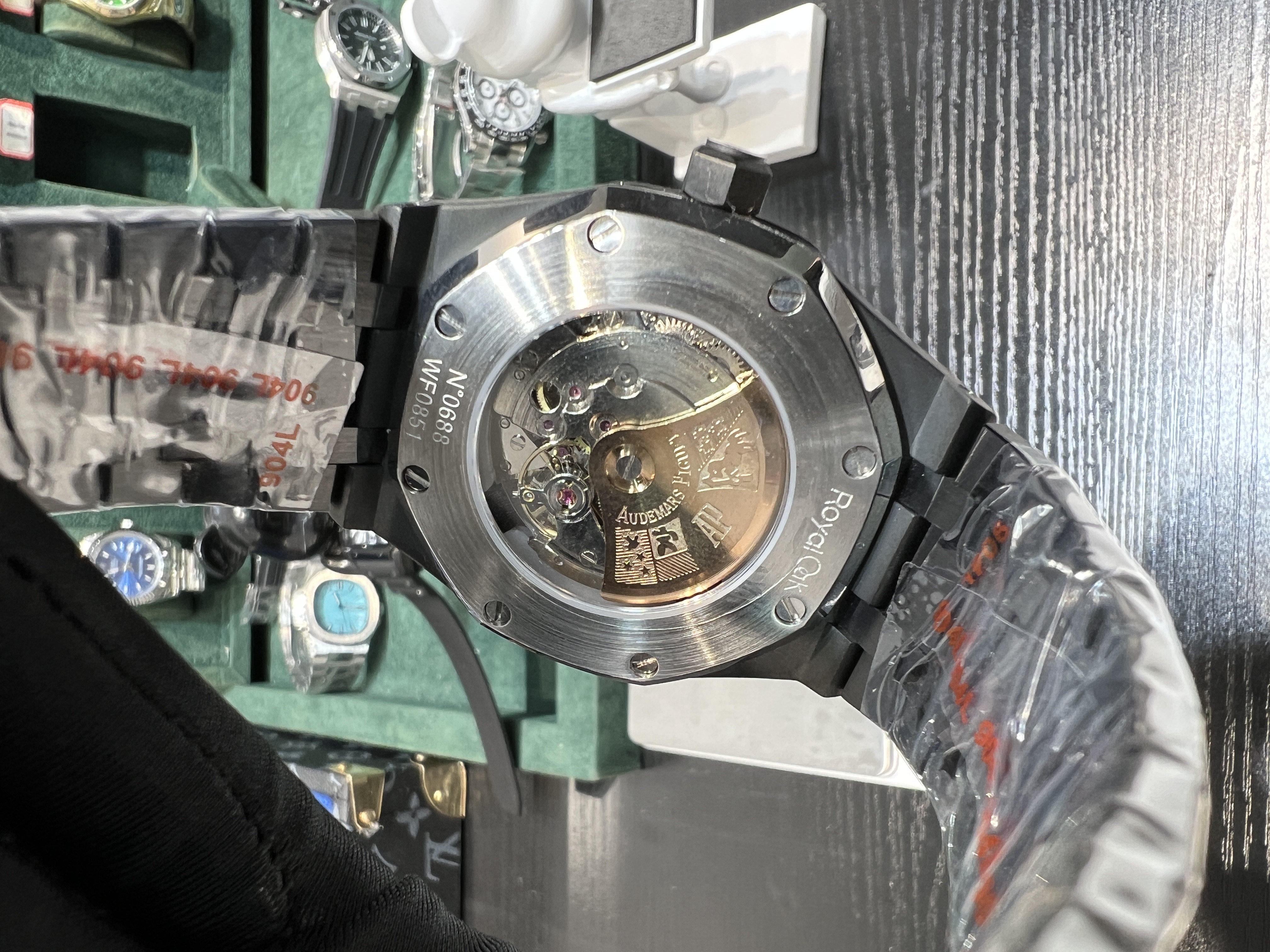 Audemars Piguet Royal oak 15500 all black case BLAKEN modify of 