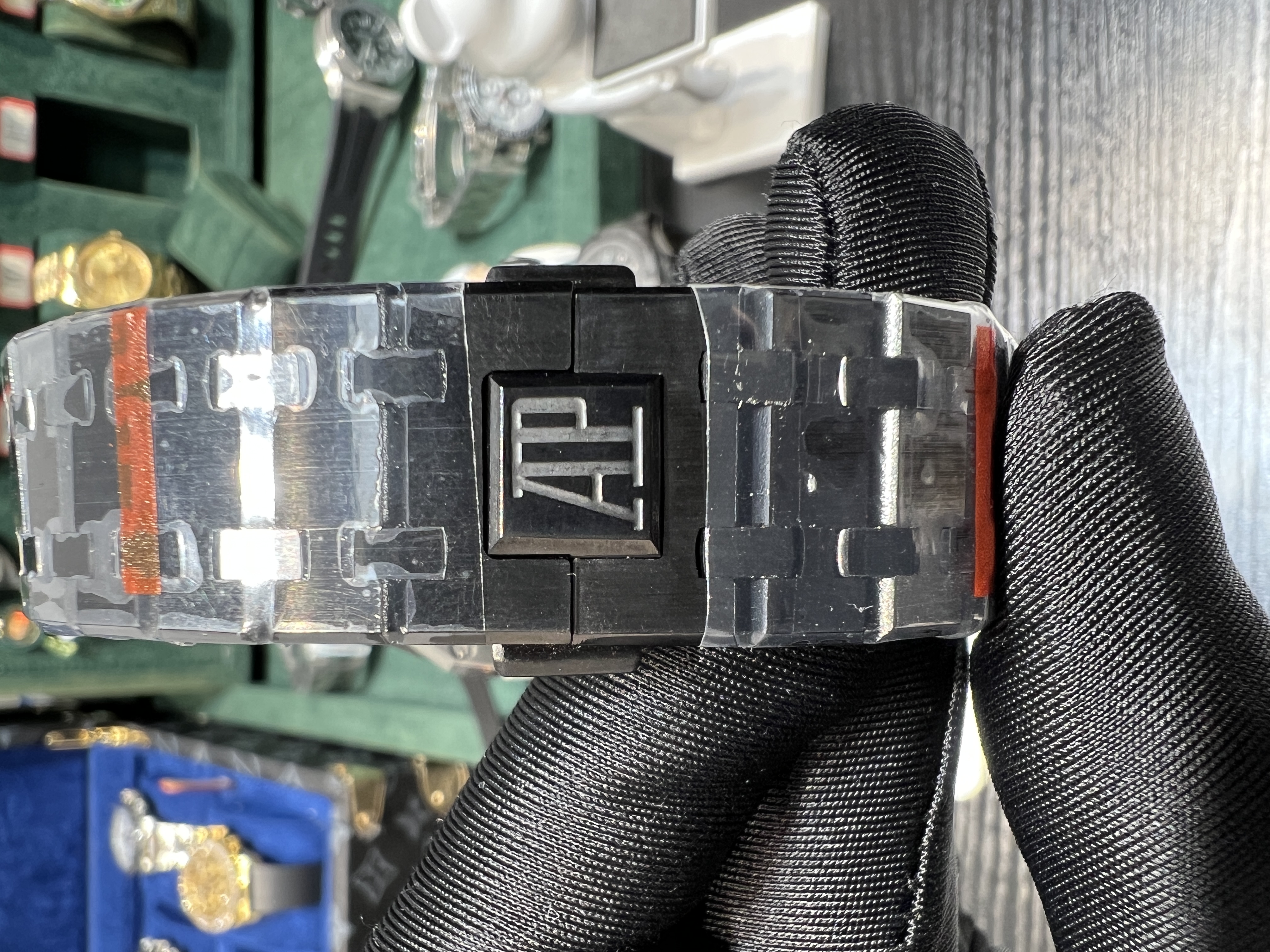 Audemars Piguet Royal oak 15500 all black case BLAKEN modify of 