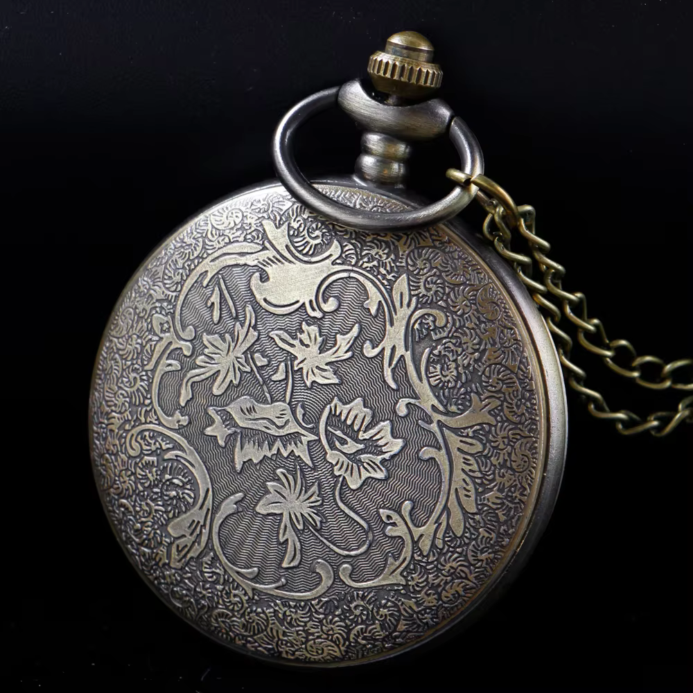 Antique Quartz Necklace Pocket Watch Souvenir Pendant Watches Unique Gifts Unisex Fob Clock CF1604
